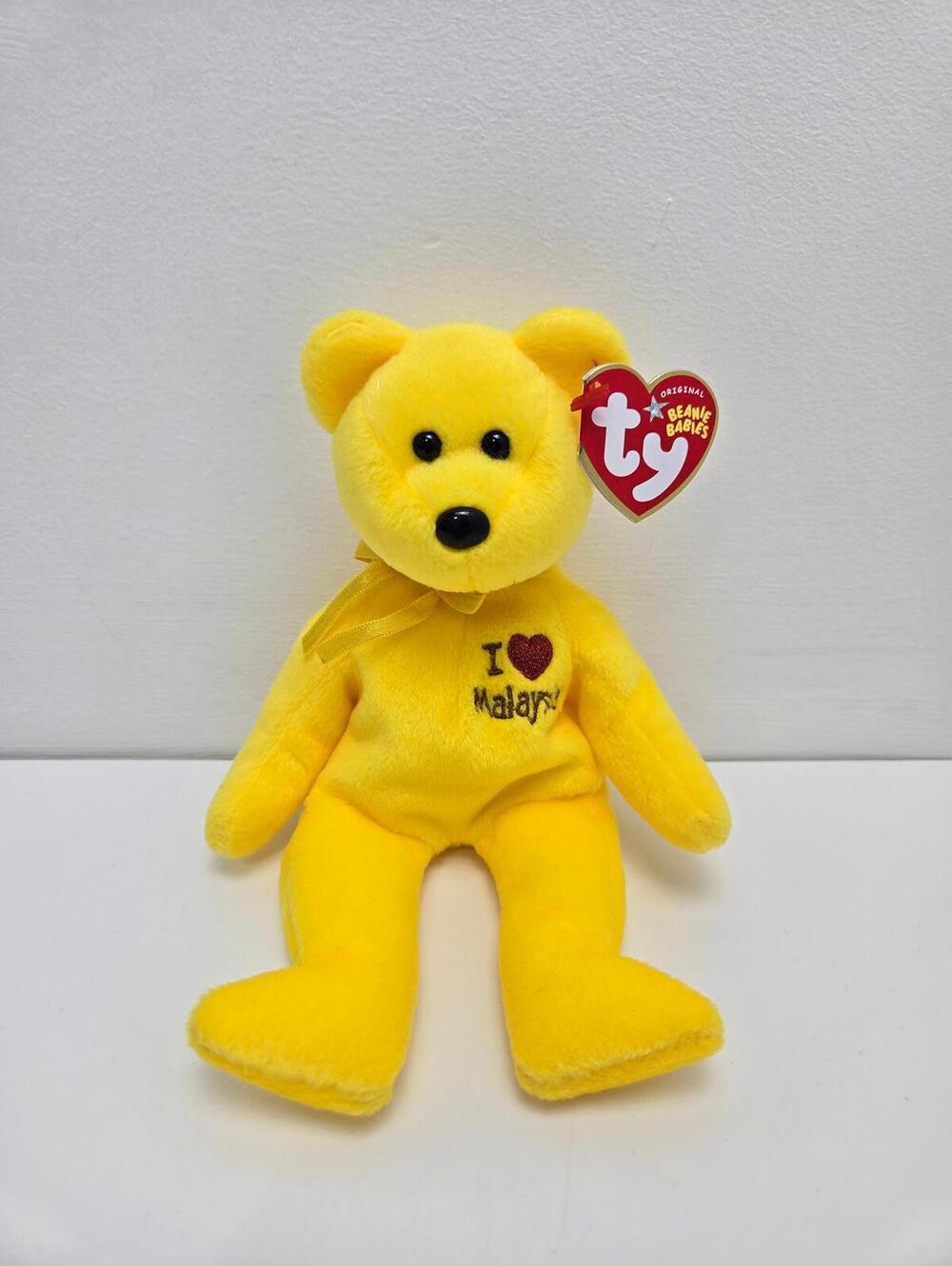 Ty Beanie Baby “Malaysia” the I Love Malaysia Bear - Asia Pacific Exc (8.5 inch)